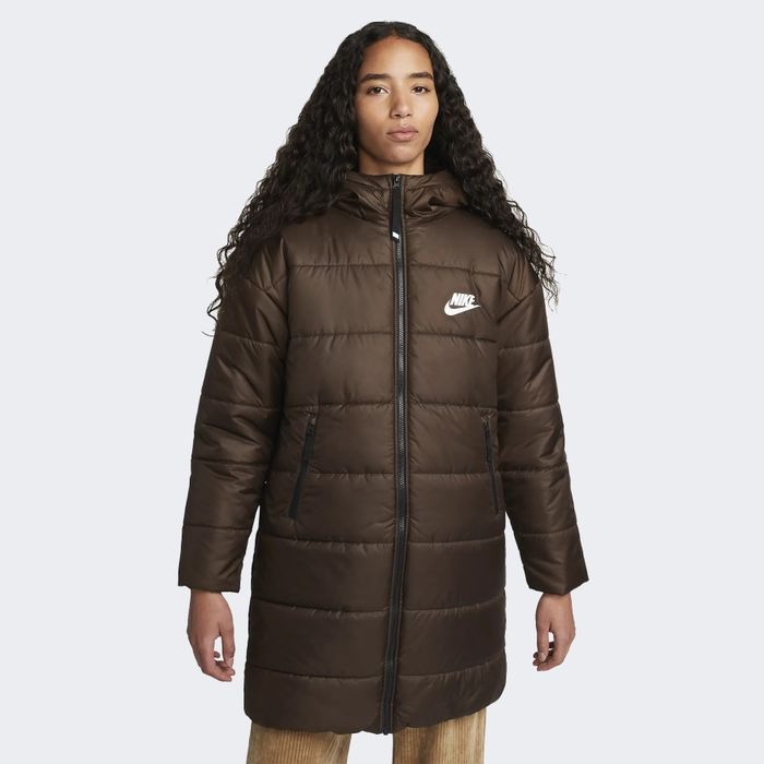 Куртка Nike W NSW SYN TF RPL HD PARKA шоколадный DX1798-237 оригинал