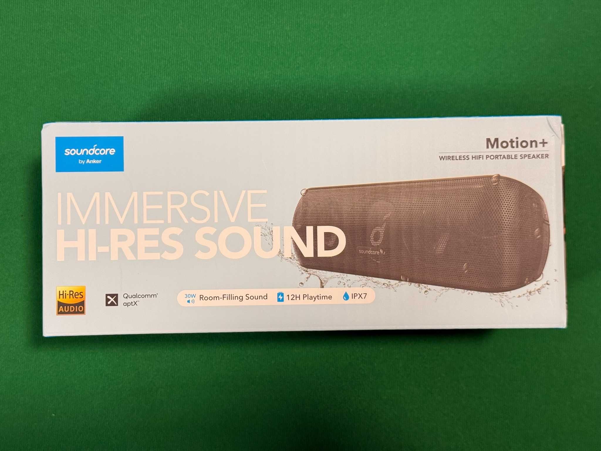 Soundcore Motion+ 30 W, rozszerzony bas i wysokie tony, 12h, aplikacja
