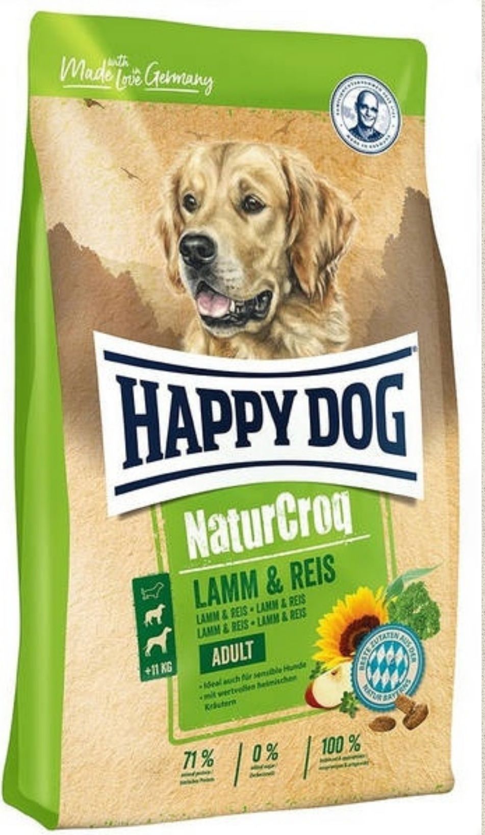 Сухой корм для собак Happy Dog NaturCroq Lamm&Ries Вес 4кг