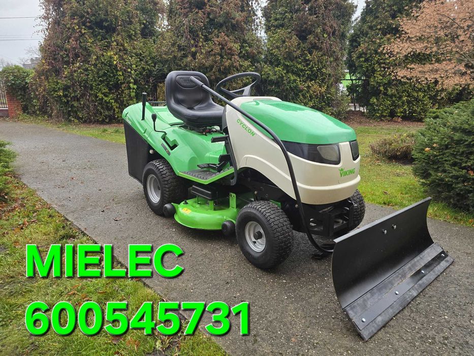 Traktorek kosiarka Viking Stihl 17,5KM B&S pompa oleju hydro + PŁUG