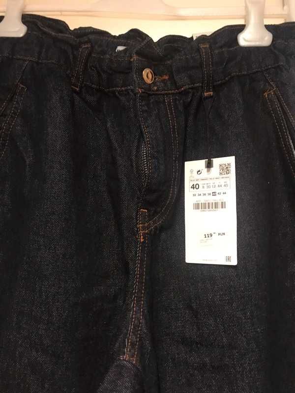 Spodnie jeansowe Baggy ZARA l/xl