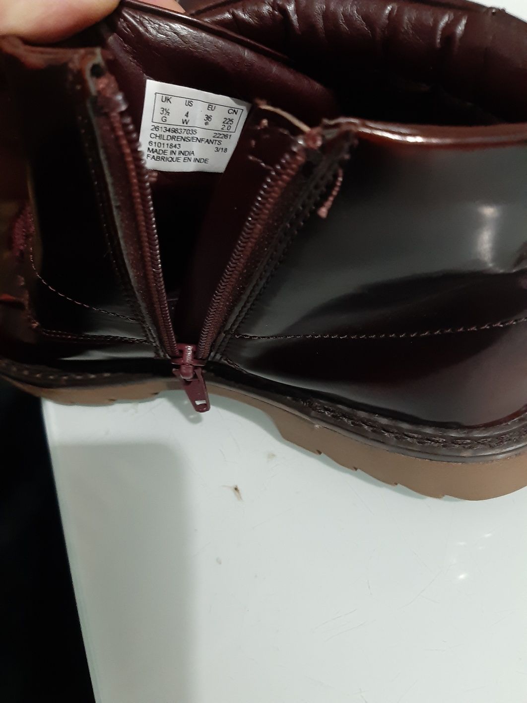 Buty trapery damskie skórzane Clarks rozmiar 36.