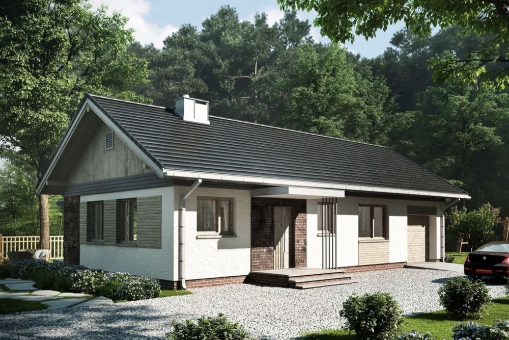 Dom 100 m2 w stanie surowym - zamkniętym zlokalizowany w Grabówcu