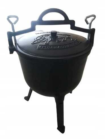 Kociołek PREMIUM EMALIOWANY żeliwny Garnek na duszonki 7l