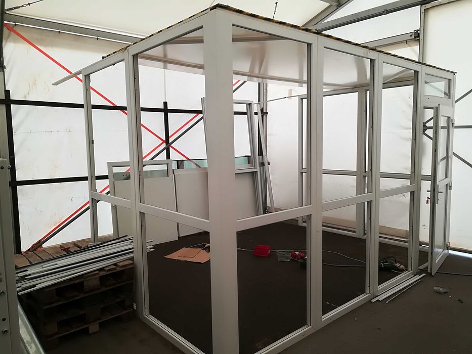 szklarnia ogród zimowy stróżówka portiernia pawilon ekspozytor