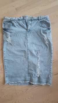 Spódnica jeansowa midi rozmiar 40