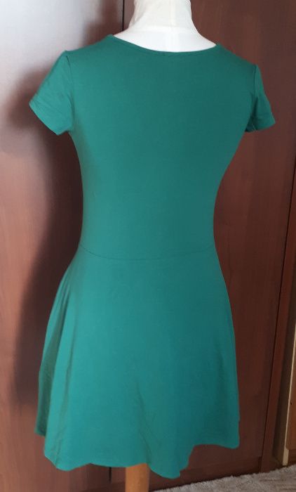 nowa sukienka Terranova L/M bawełna zielona letnia