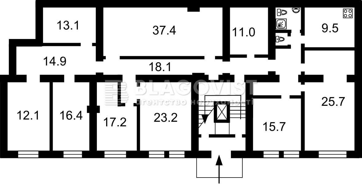 Микольсько-Ботанічна, 17/19, нежитлове приміщення 240 м2