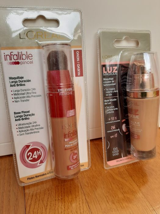 Bases Maybelline, L'Oreal e Garnier (várias tonalidades)