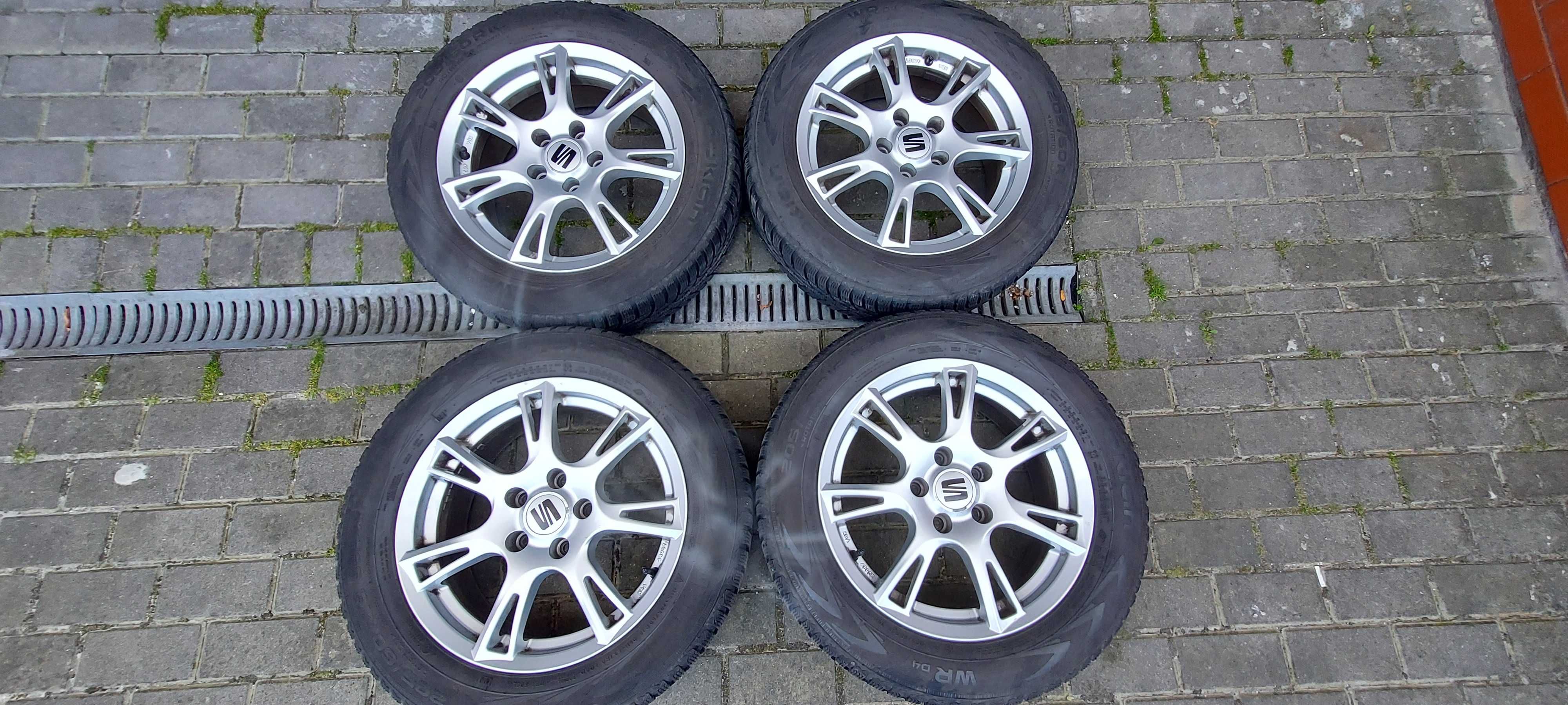 felgi alu SEAT VW AUDI 6,5x16 , 5x112, ET33 +opony NOKIAN 205/60/16