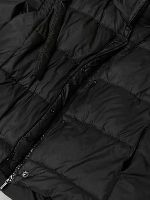 Пуховик чорний oversize