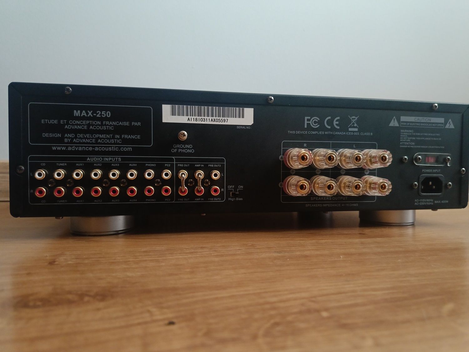 Wzmacniacz stereo Advance Acoustic MAX 250