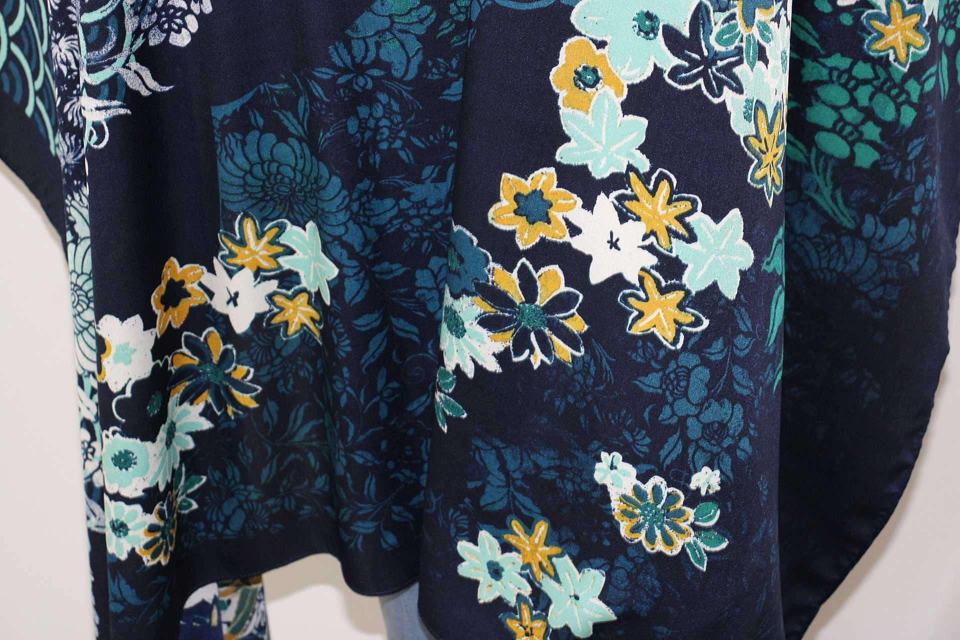 so3 H&M ogromna stylowa cienka chusta apaszka 128x138