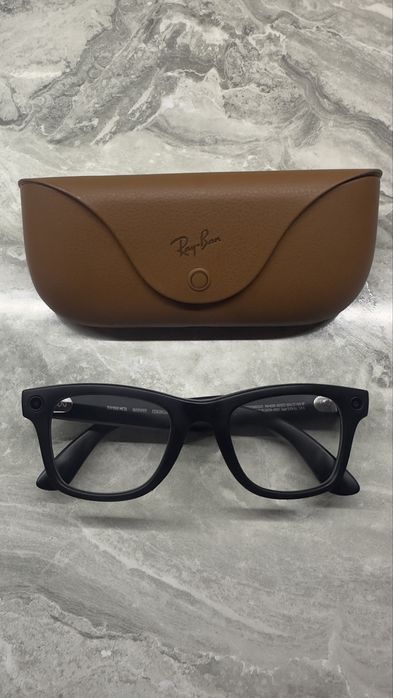 Ray-Ban Meta Wayfarer Matte Black Frame Clear Lenses