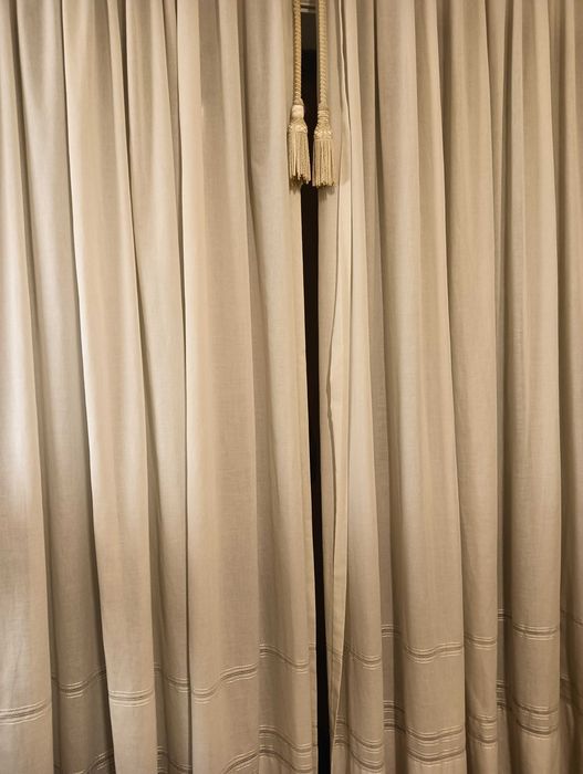 Cortinados de algodão