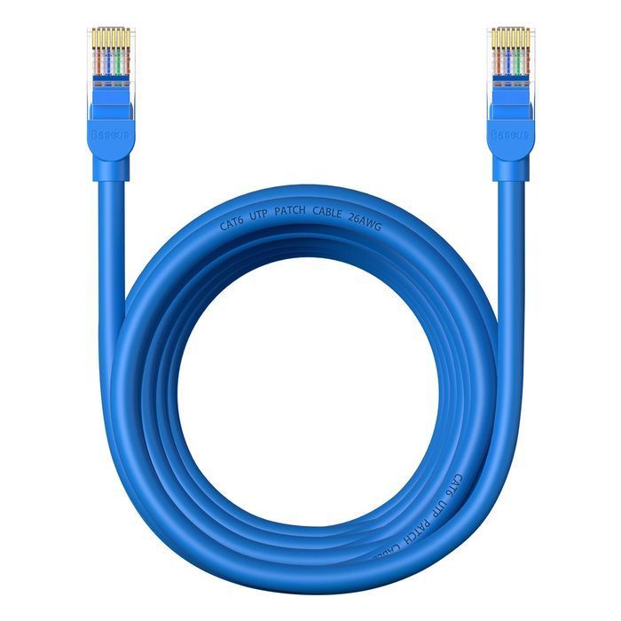 Kabel Ethernet Baseus High Speed Cat 6 RJ-45 1000Mb/s 5m okrągły