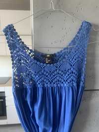 Piękna niebieska sukienka letnia H&M rozmiar S