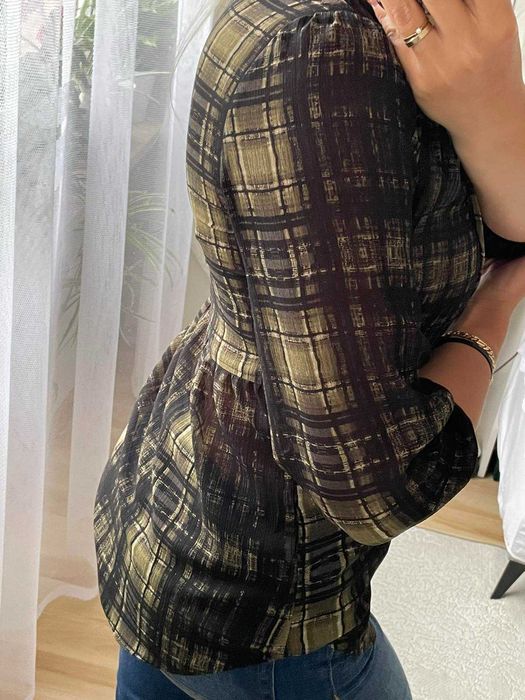 Damska zwiewna szyfonowa stylowa bluzka Princess Vera Wang rozmiar XS