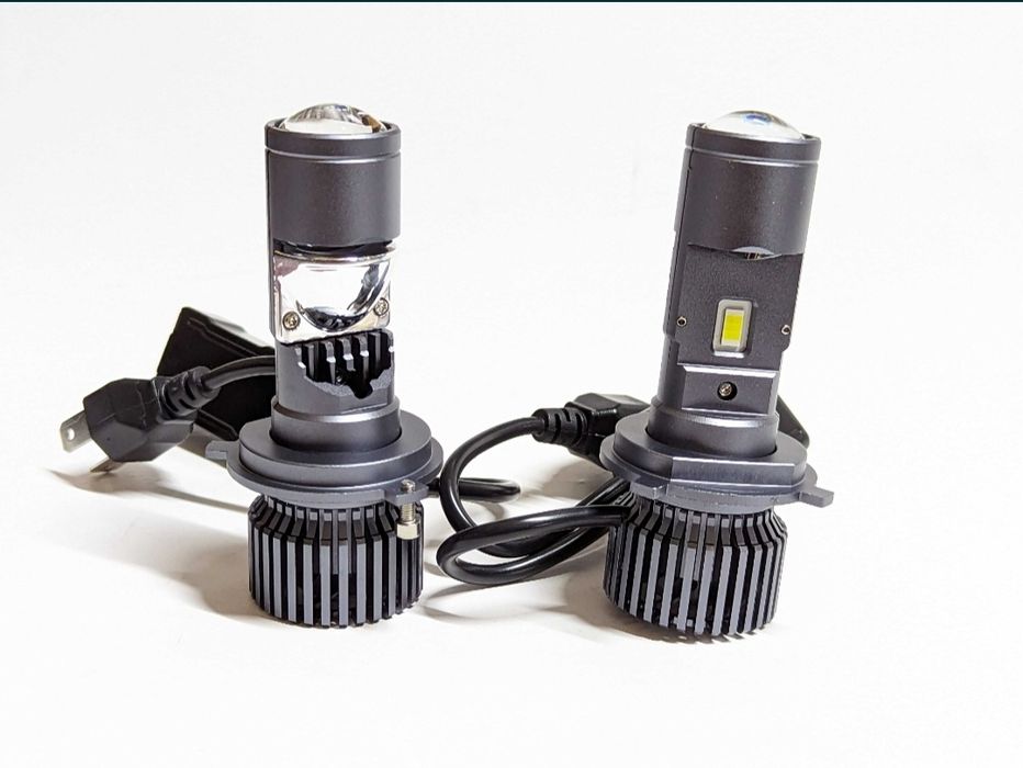 Міні лінза H4 LED Лампа 12V - 24V 80w Мини линза Лед Hi/Low