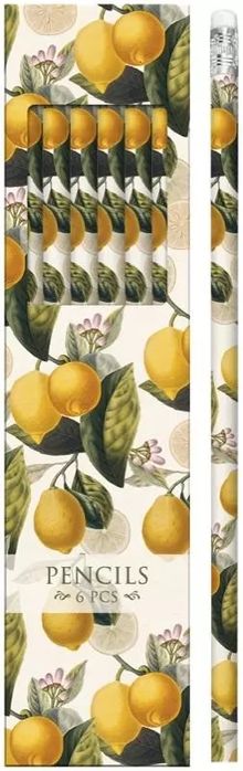 Ołówki ozdobne STPEN12 cytryny - zestaw 6 sztuk. Skona Ting
