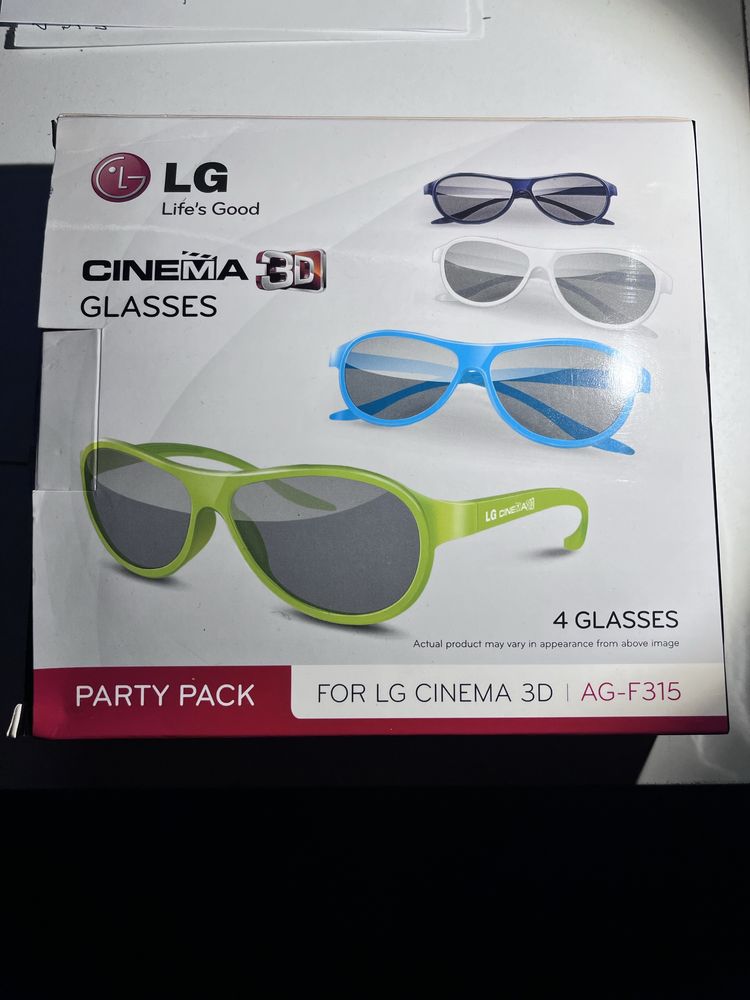 4 oculos 3d lg party pack