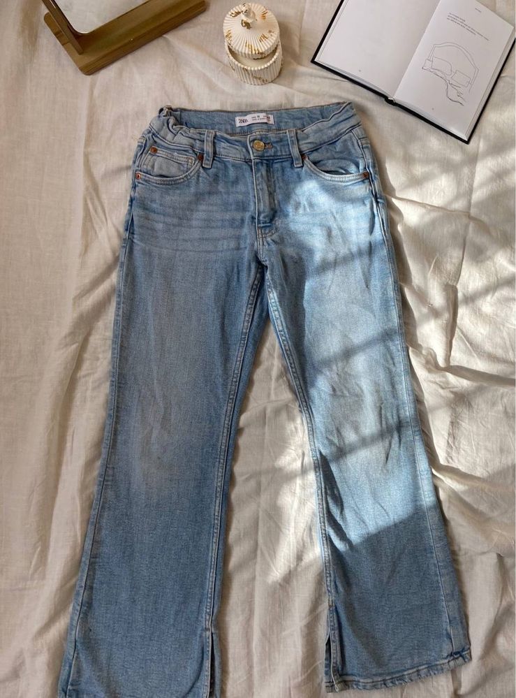 Джинси дитячі Zara з розрізами розмір 140