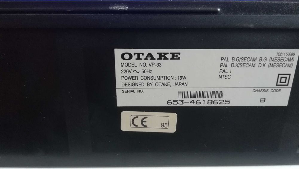Magnetowid Panasonic z pilotem, Funai oraz odtwarzacz video otake !!!
