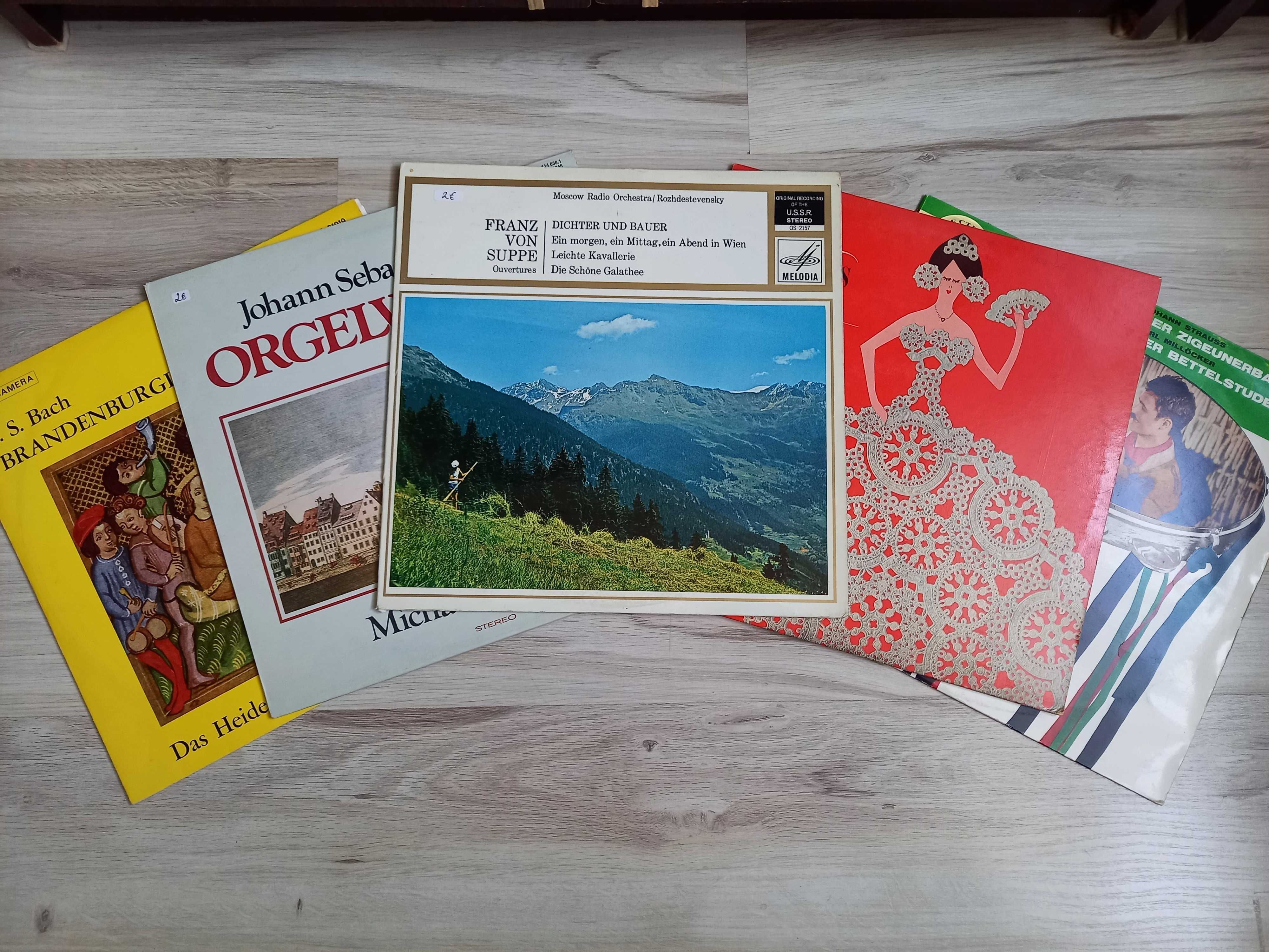 Płyty winylowe 5 sztuk muzyka klasyczna BDB stan