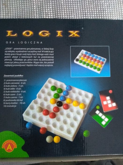 gra logiczna edukacyjna logix 10 + 2 do 4 graczy Alexander taktyka kod