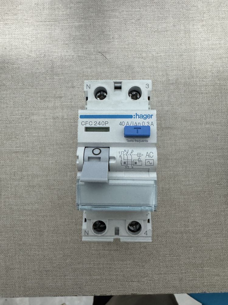 Inter diferencial 2P 300MA AC HAGER 40A