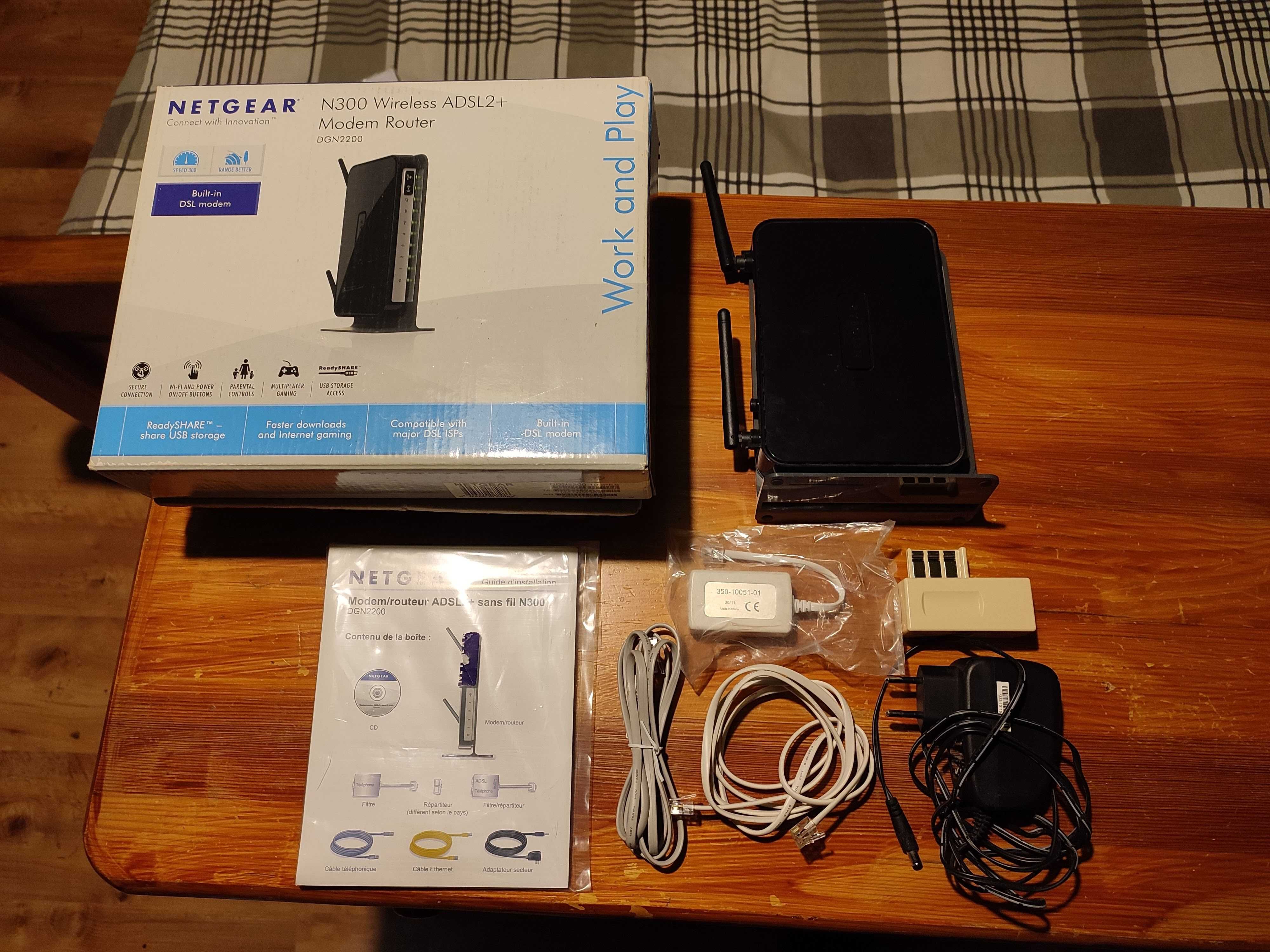 Router bezprzewodowy Netgear N300 ADSL2+