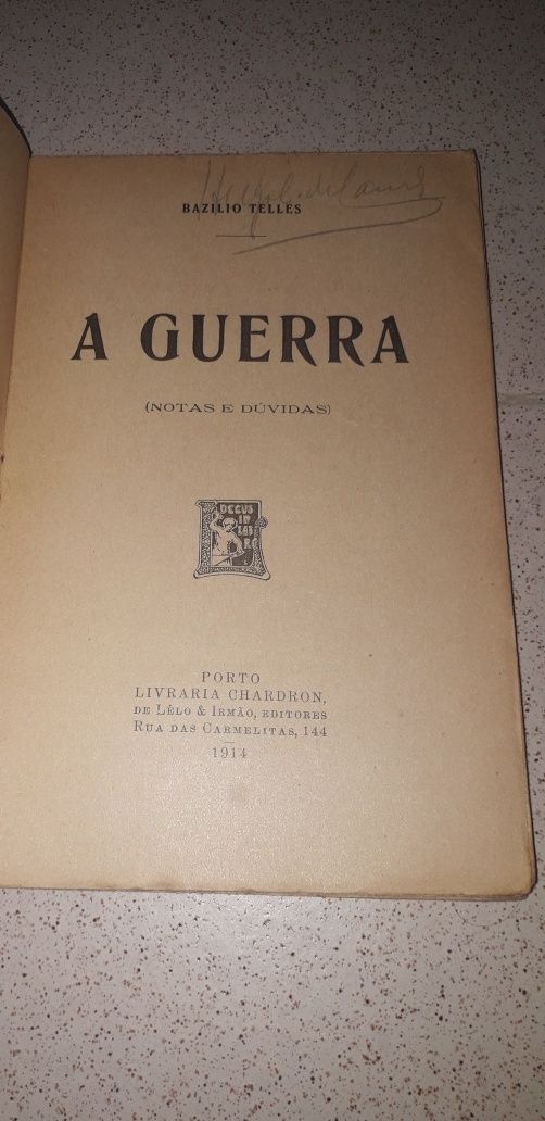 A Guerra (Notas e Dúvidas) Bazilio Telles (1914)