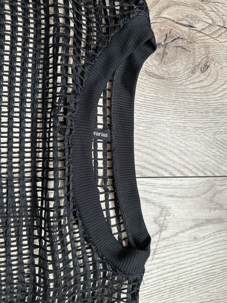 Bluza siatka S stradivarius czarna