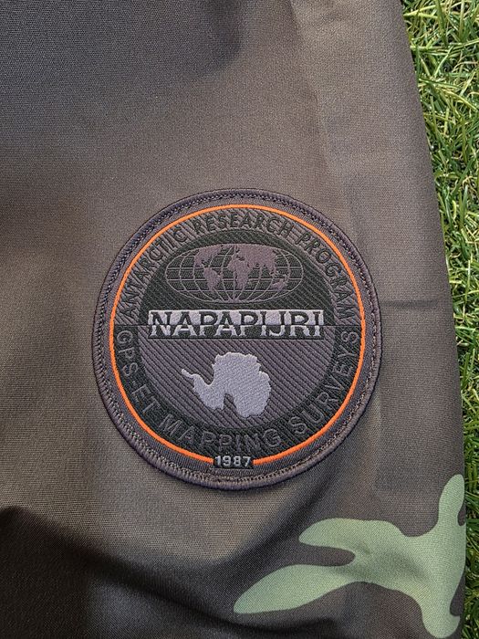 Kurtka męska NAPAPIJRI GREEN wiatroszczelna L