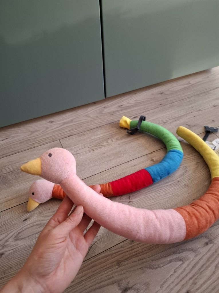 Sagoskatt Ikea maskotka kura wąż długa przytulanki małych projektantów