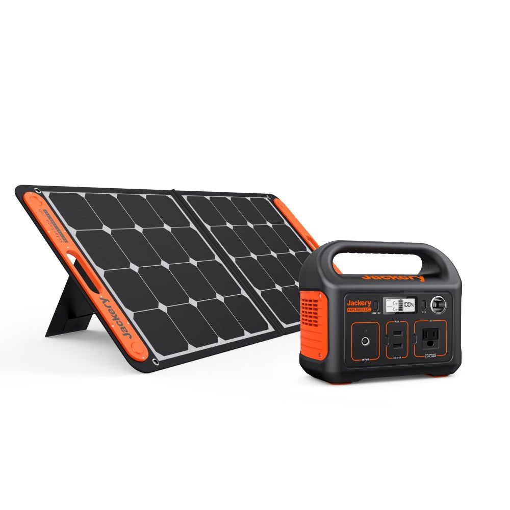 Gerador solar Jackery 240 + painel solar 100w