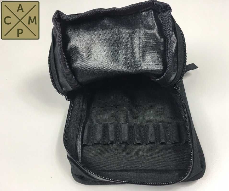 Kieszeń cargo płaska, 3lock, kolor CZARNY NFM