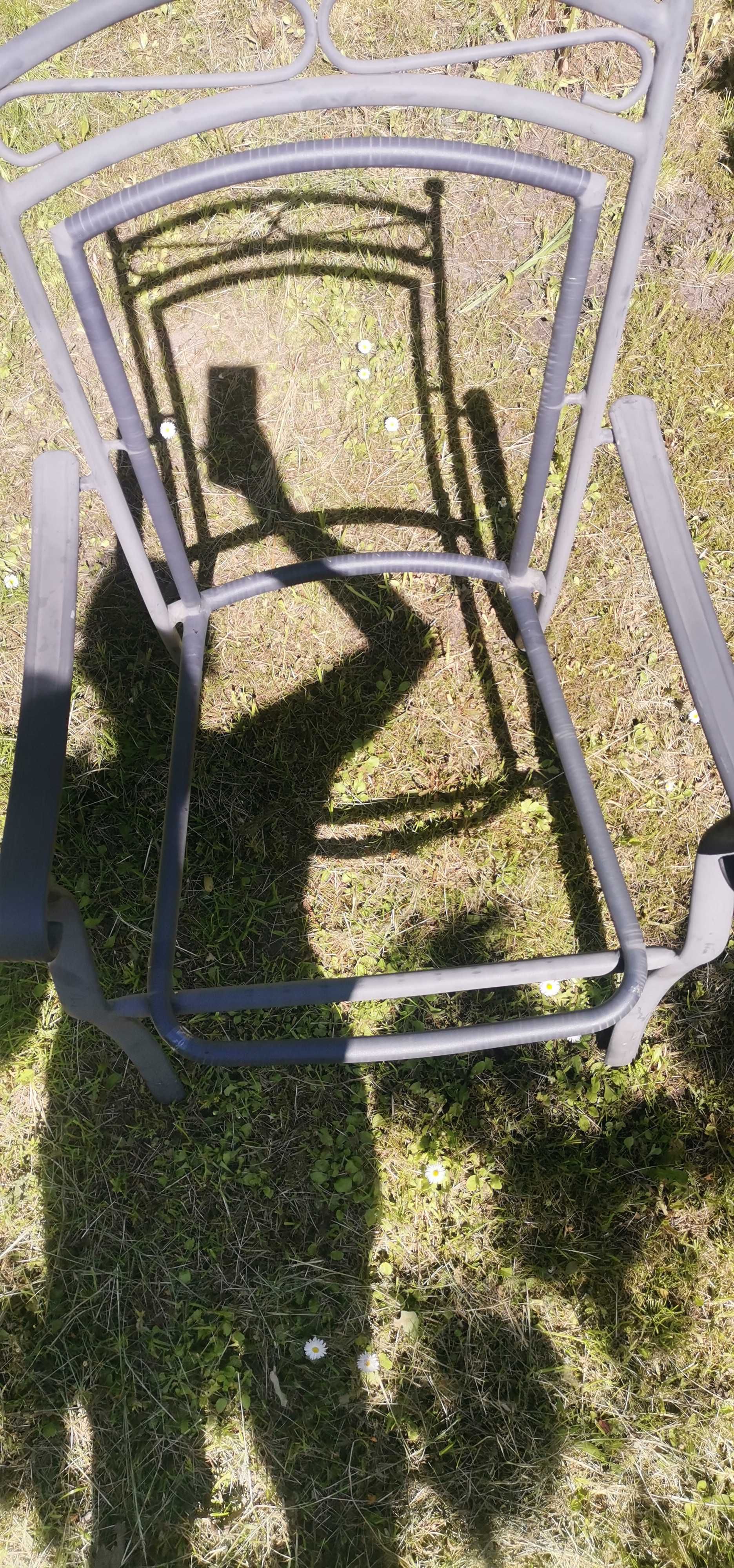 Krzesło aluminiowe stelaż. do renowacji