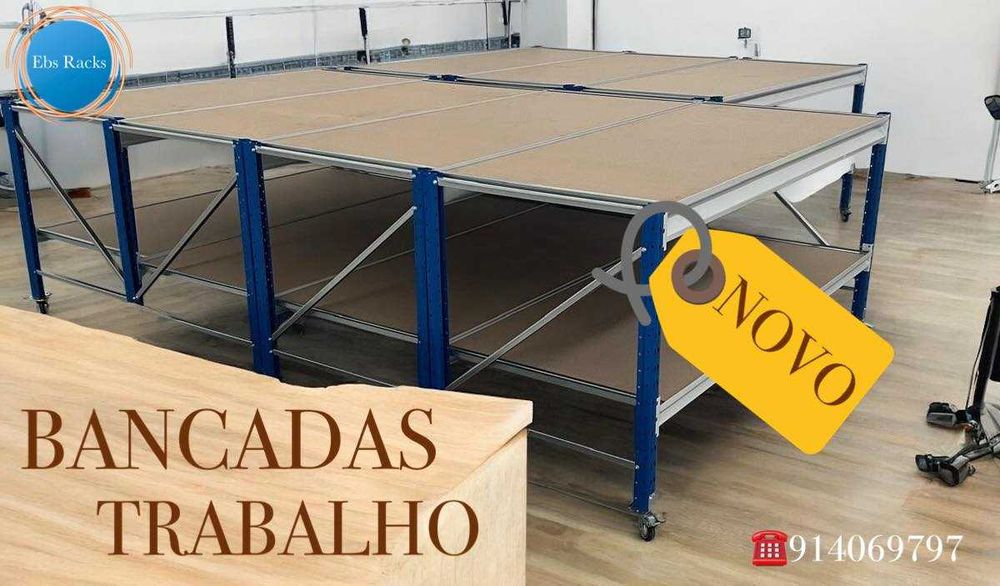 Bancadas de trabalho em metal
Feitas para aguentar qualquer desafio!