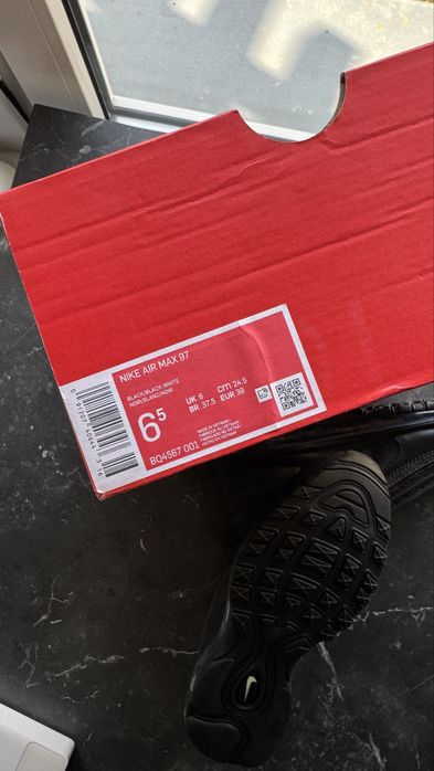 Nike Air Max 97 rozmiar 39, wkładka 24.5 cm Tripple Black drill shoes