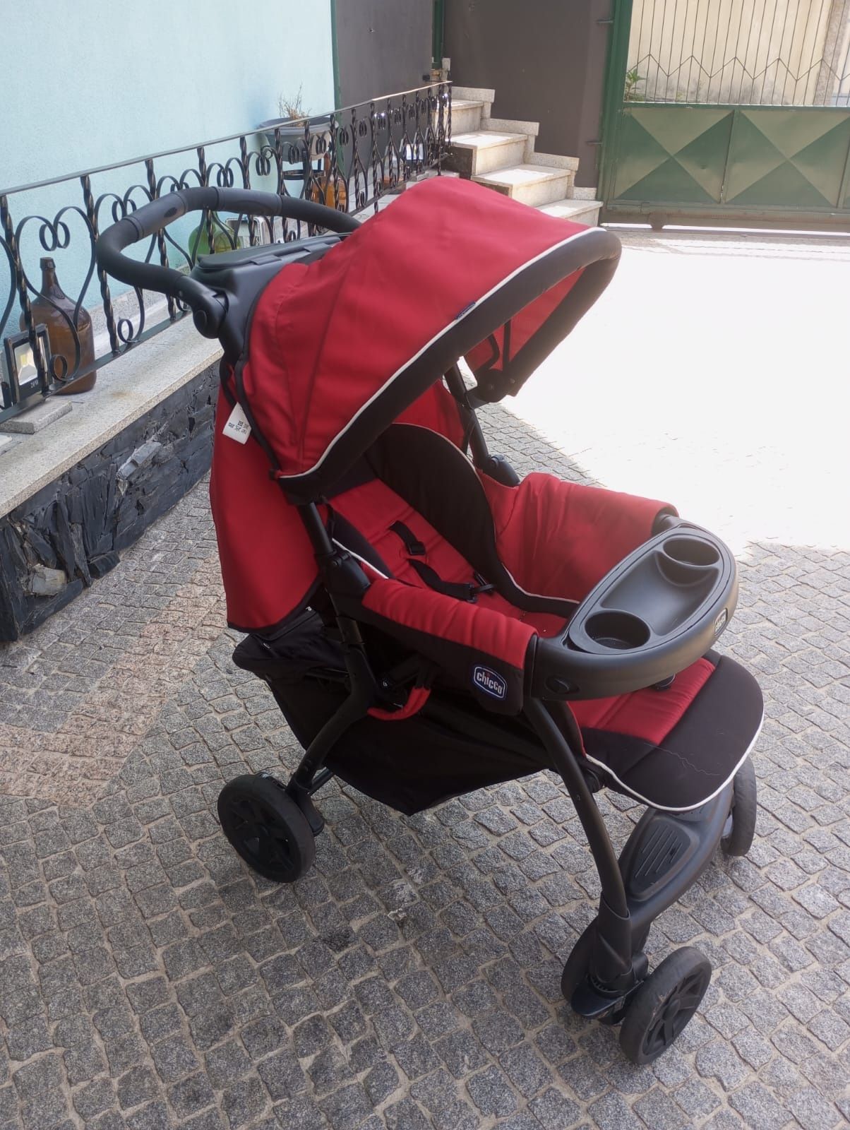 Chicco 3 in 1 carrinho de bebê + cadeira auto com base keyfit