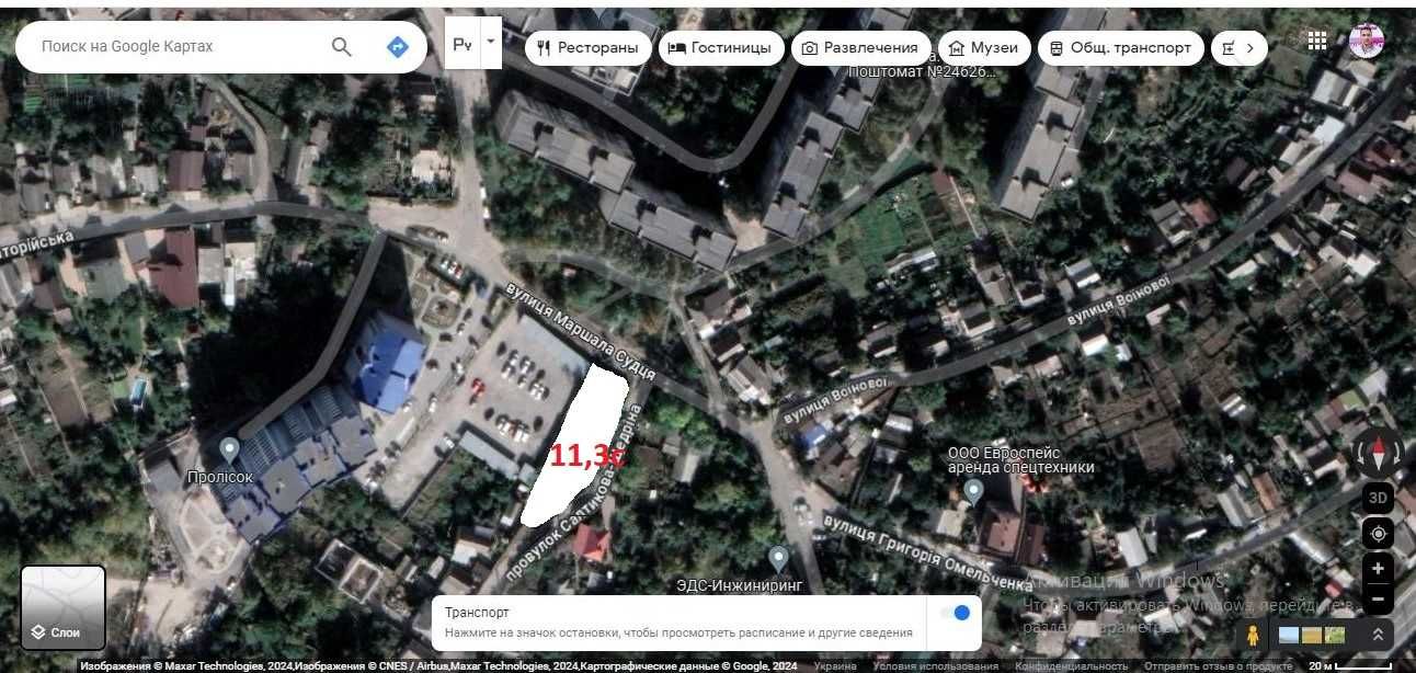 Ділянка під автомийку або СТО