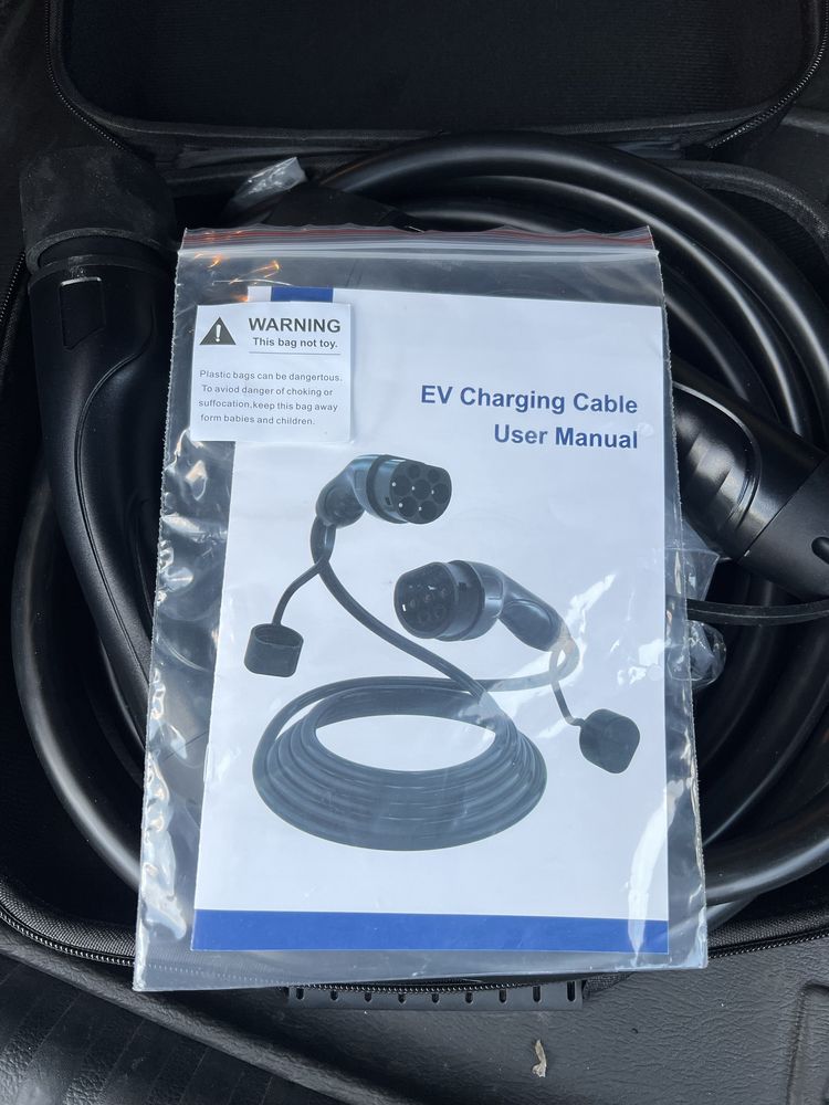 Зарядка EV Charge 22kW 3-фазы 5 метров 32А Type2/Type2