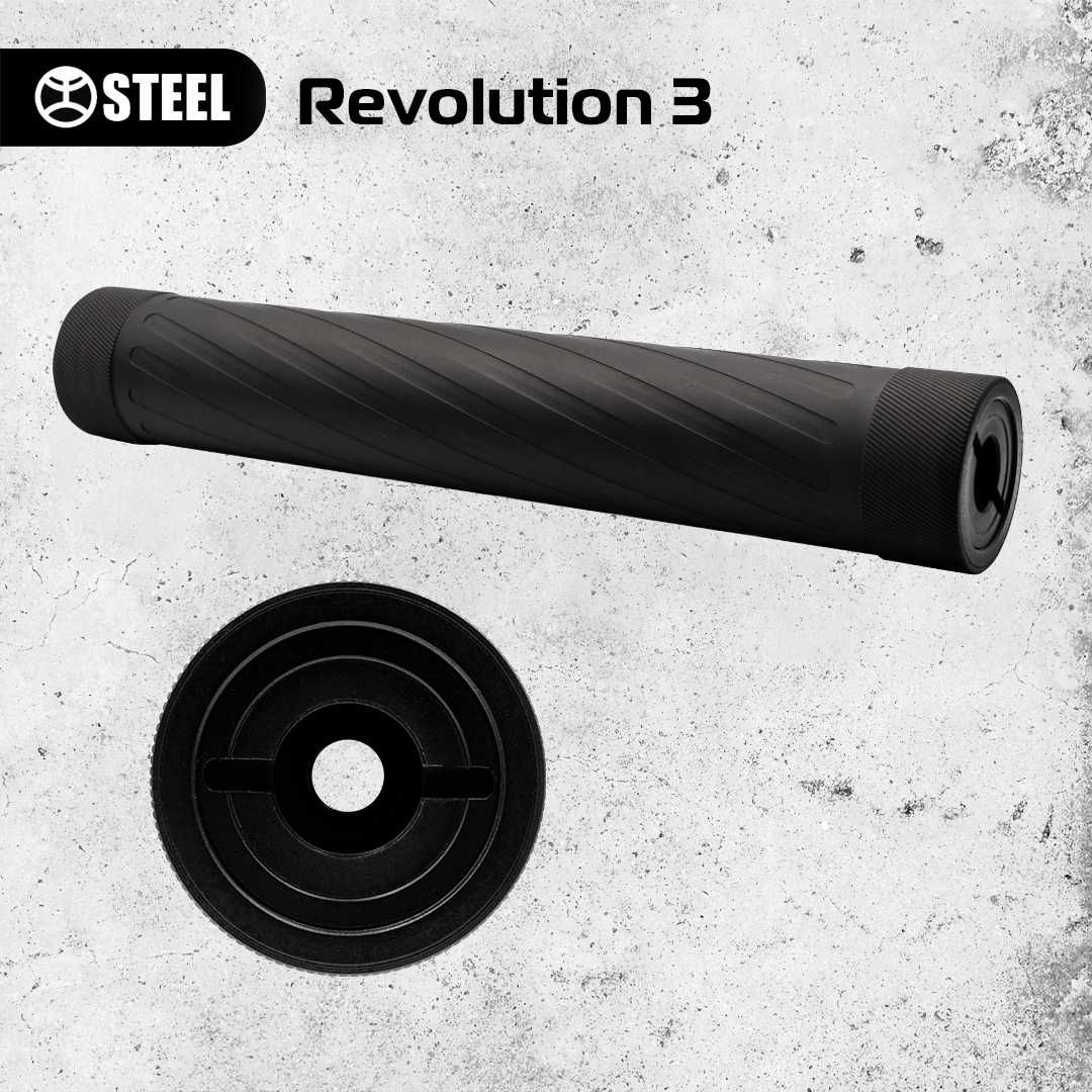 Інтегрований саундмодератор STEEL REVOLUTION 3 223, 6.5, 308, 30-06