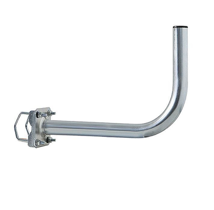 Uchwyt maszt antenowy balkonowy płyta czołowa 38/500 cynkowany 76-935#