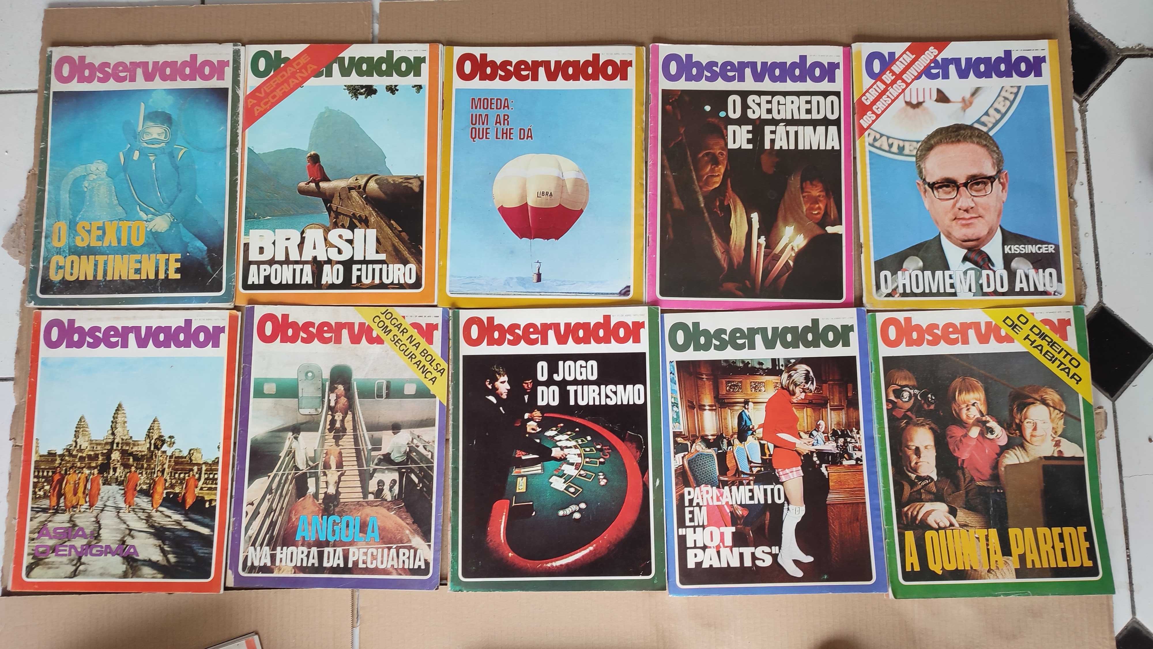 Lote 50 Revistas Observador - Anos 70