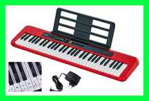 CASIO CT-S200 rd (czerwony) KEYBOARD + naklejki na klawisze