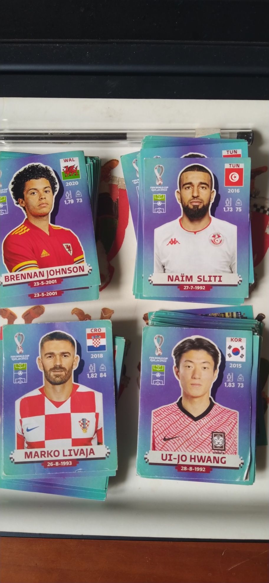 mundial 2022 Cromos de todos os grupos FWC 2, QAT 4, 6, 9, 10, 14...