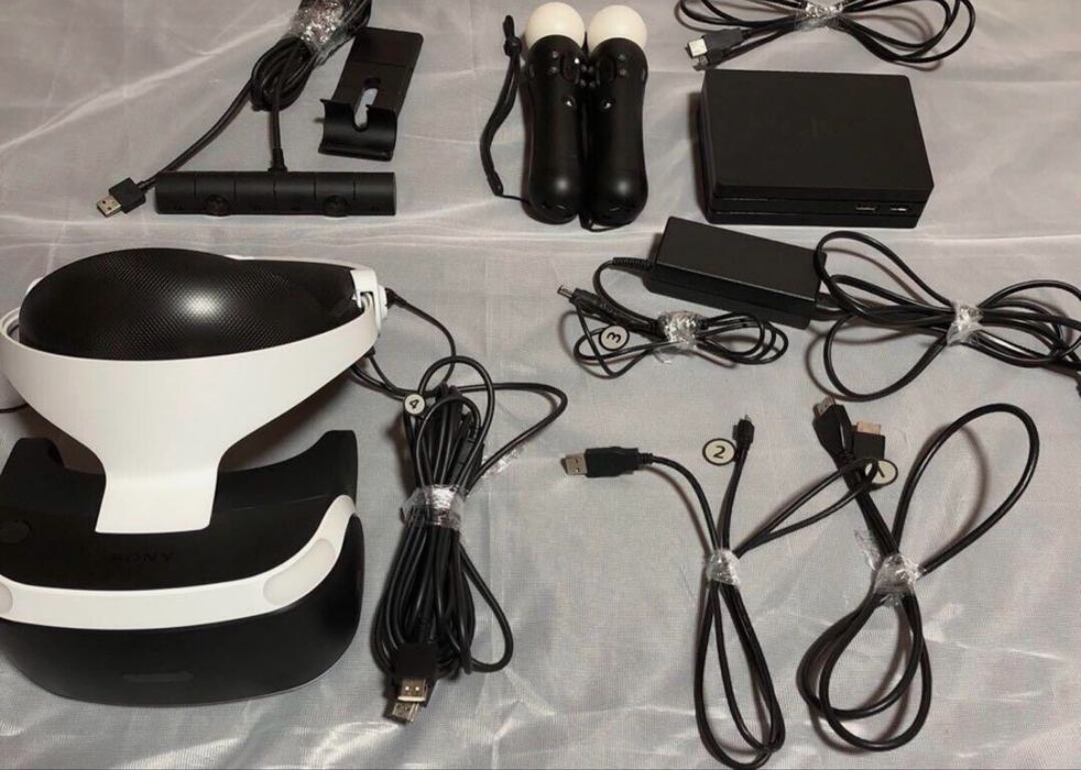 Psvr com camara comandos move e capa protetora dos oculos