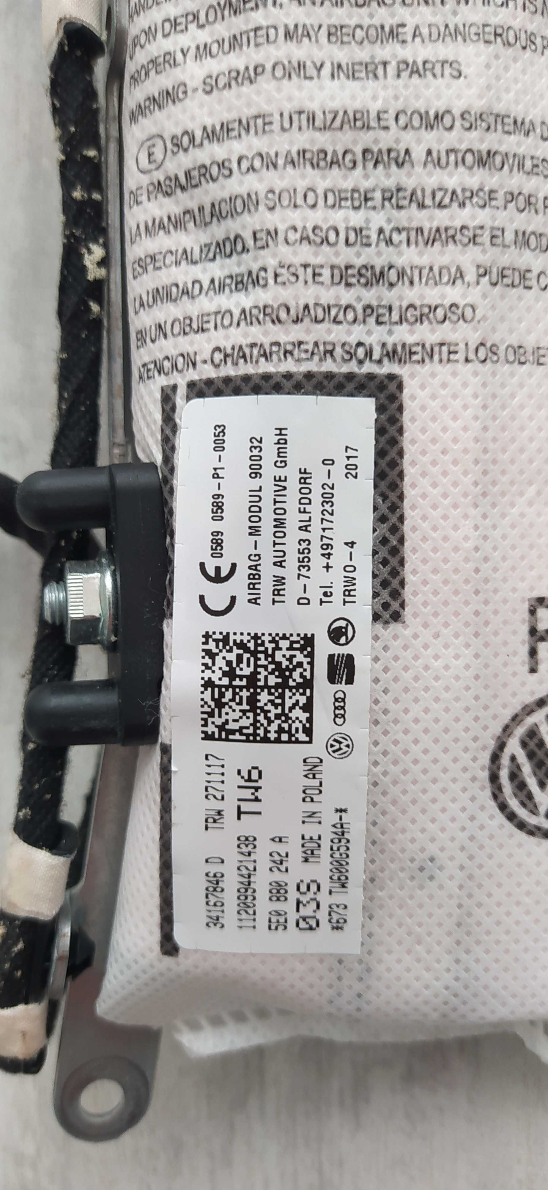 Подушка безопасности сидения Skoda Skoda Superb 3V Octavia A7